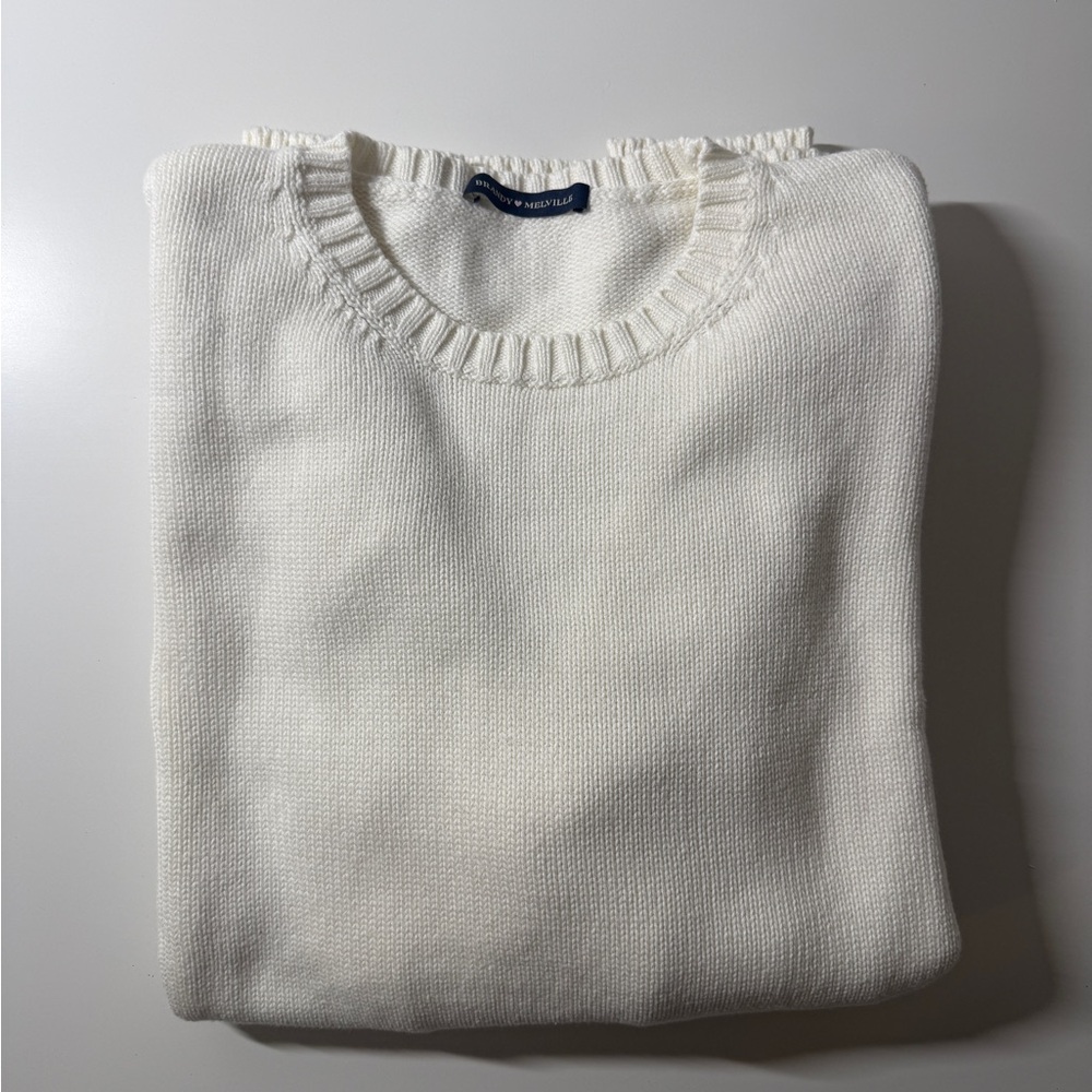 Brandy Melville Cream Crewneck Sweater